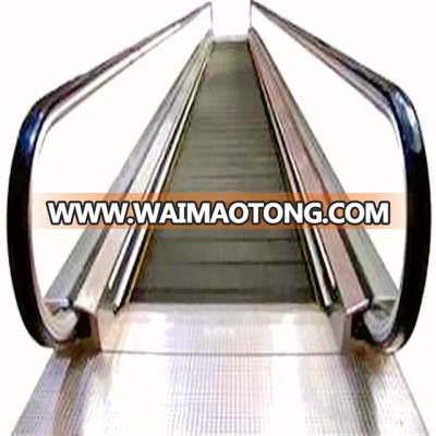 China Outdoor Moving Walk With Aluminum Handrail Glass Walkway